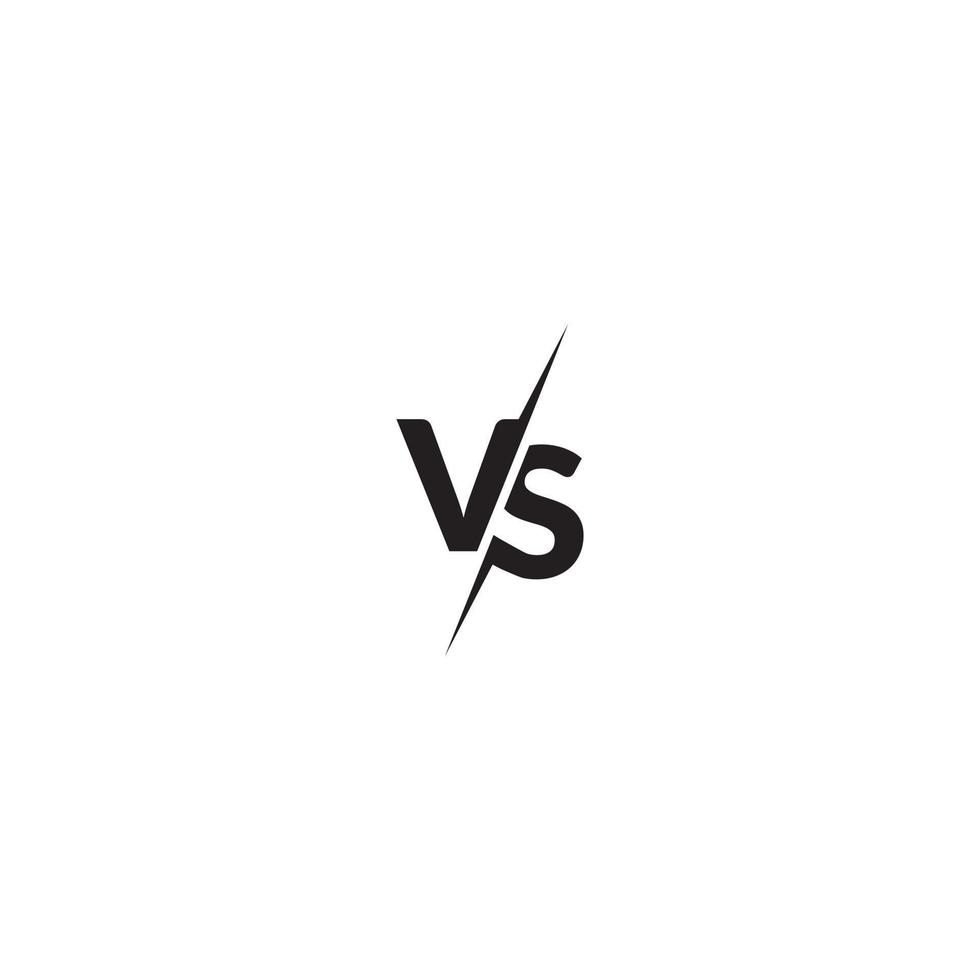 diseños de logotipos inspiradores de letras vs o versus vector