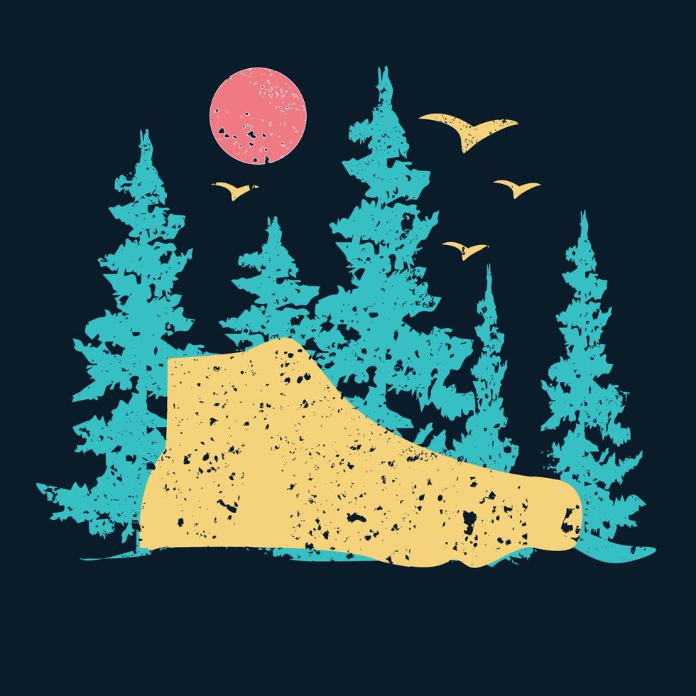 Vintage T-shirt design vector