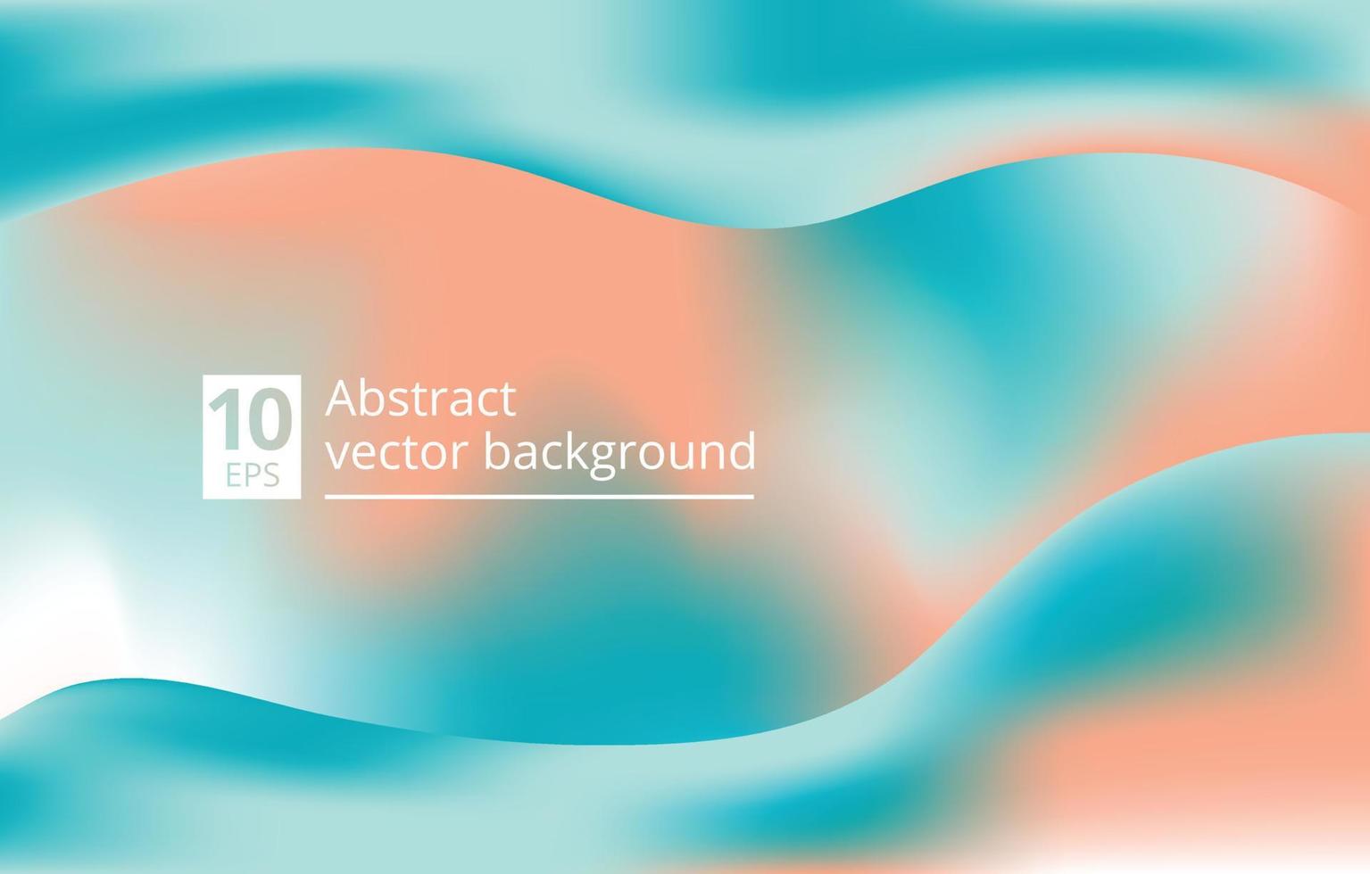 Abstract wavy background blurred gradient. Trendy minimal backdrop. Vector illustration