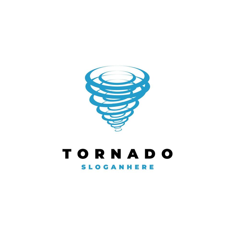 Tornado logo design symbol icon template vector
