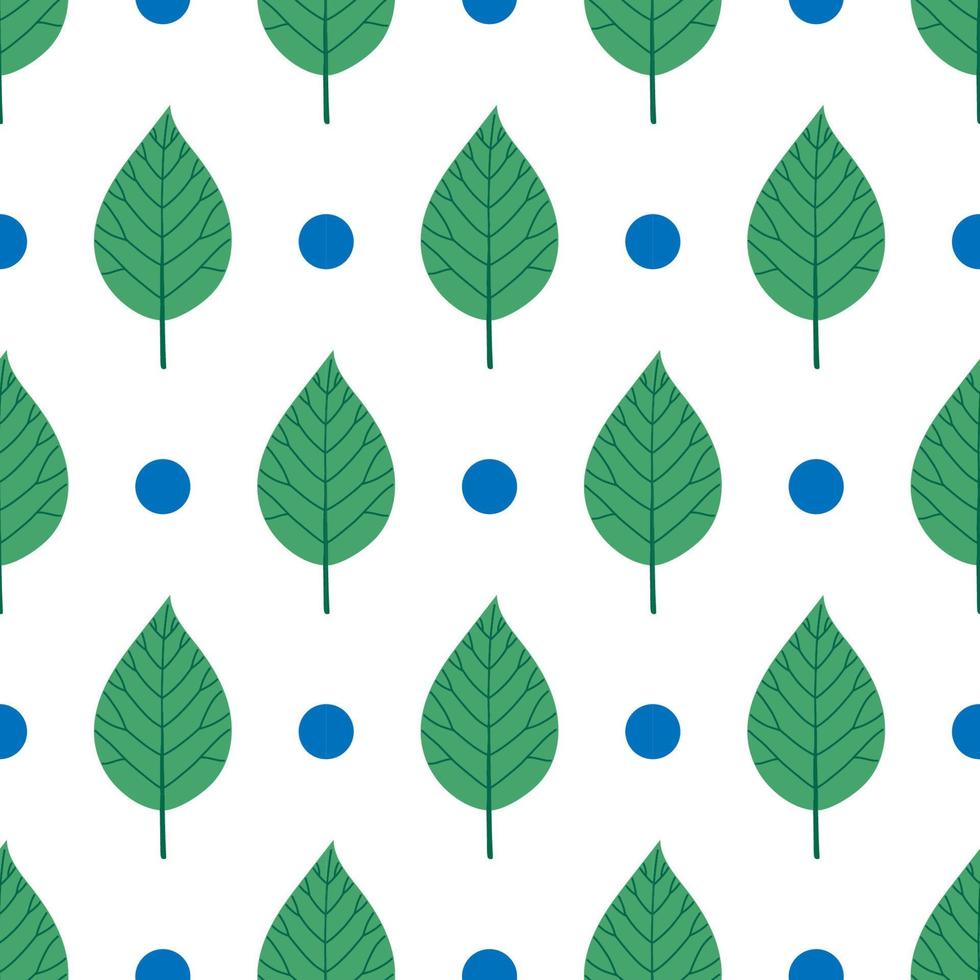 hoja de otoño patrón sin costuras vector hojas simples ilustración