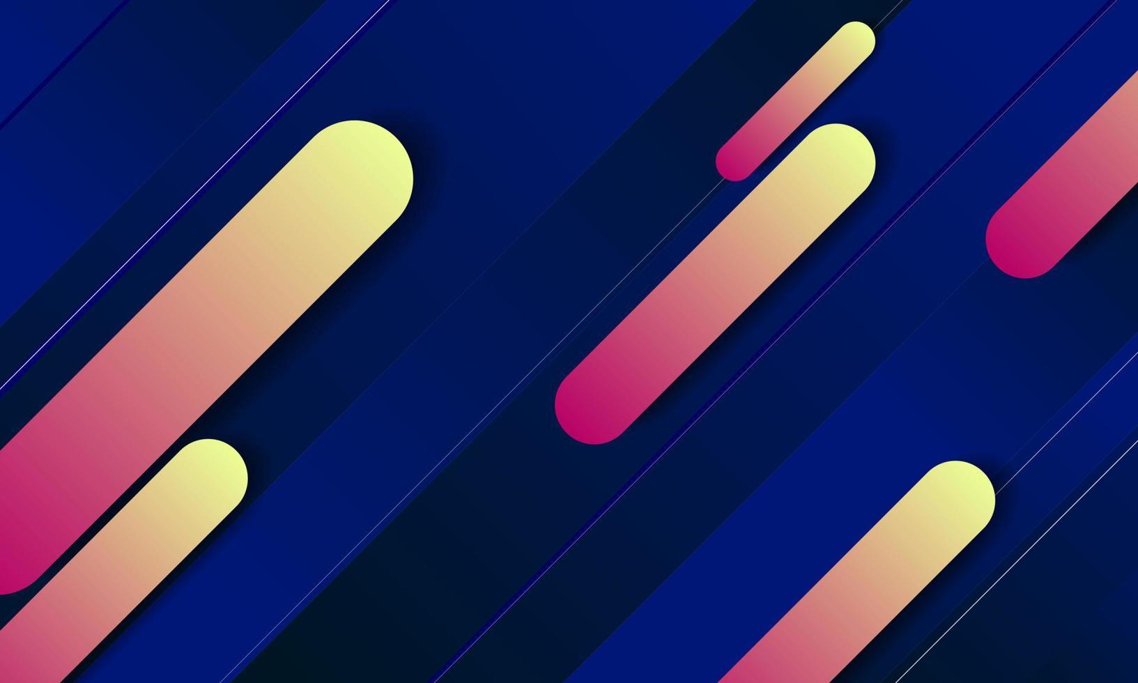 Geometric background. Dynamic shapes composition. vector