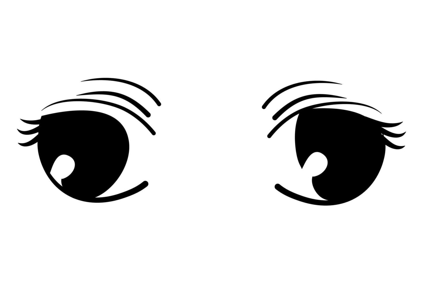 lindos ojos de dibujos animados colección de ojos de dibujos animados con  una variedad de emociones