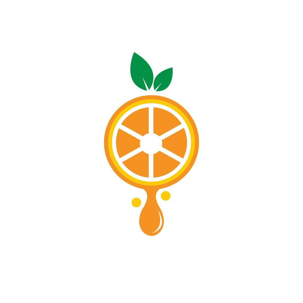 Orange juice illustration vector