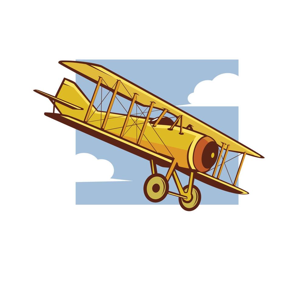 plane flying illustration vector