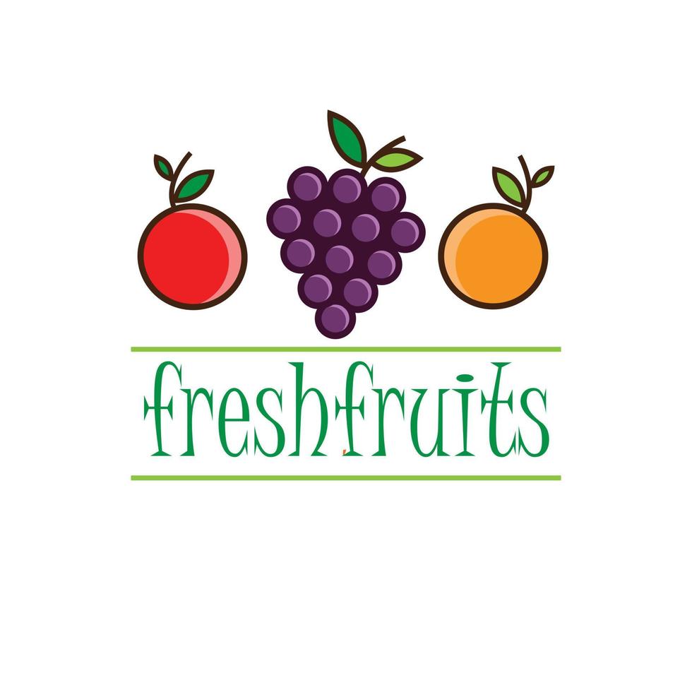 fresh food illustration vector