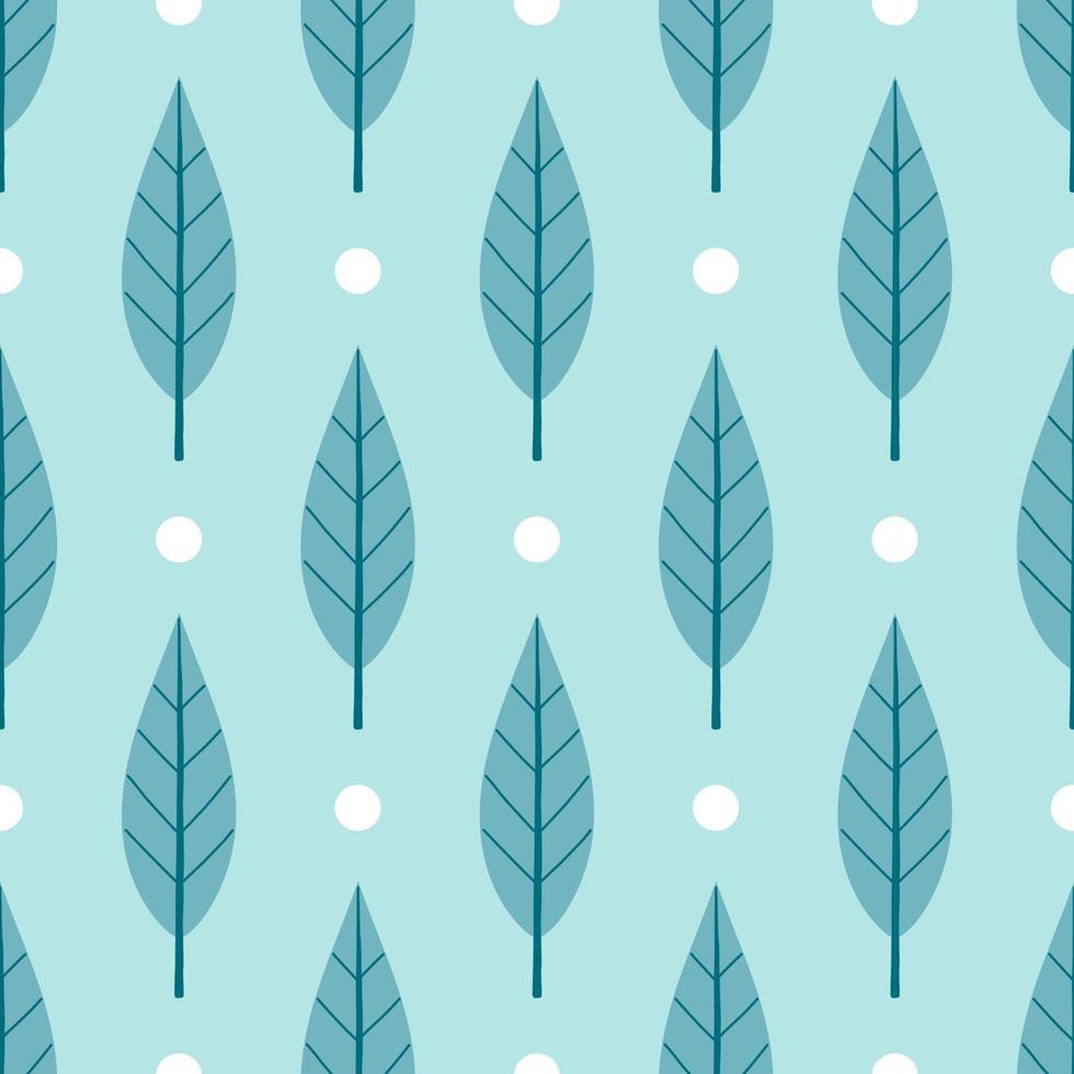 Autumn leaf seamless pattern vector simple leaves illustration