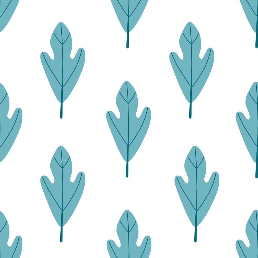 Autumn leaf seamless pattern vector simple leaves illustration