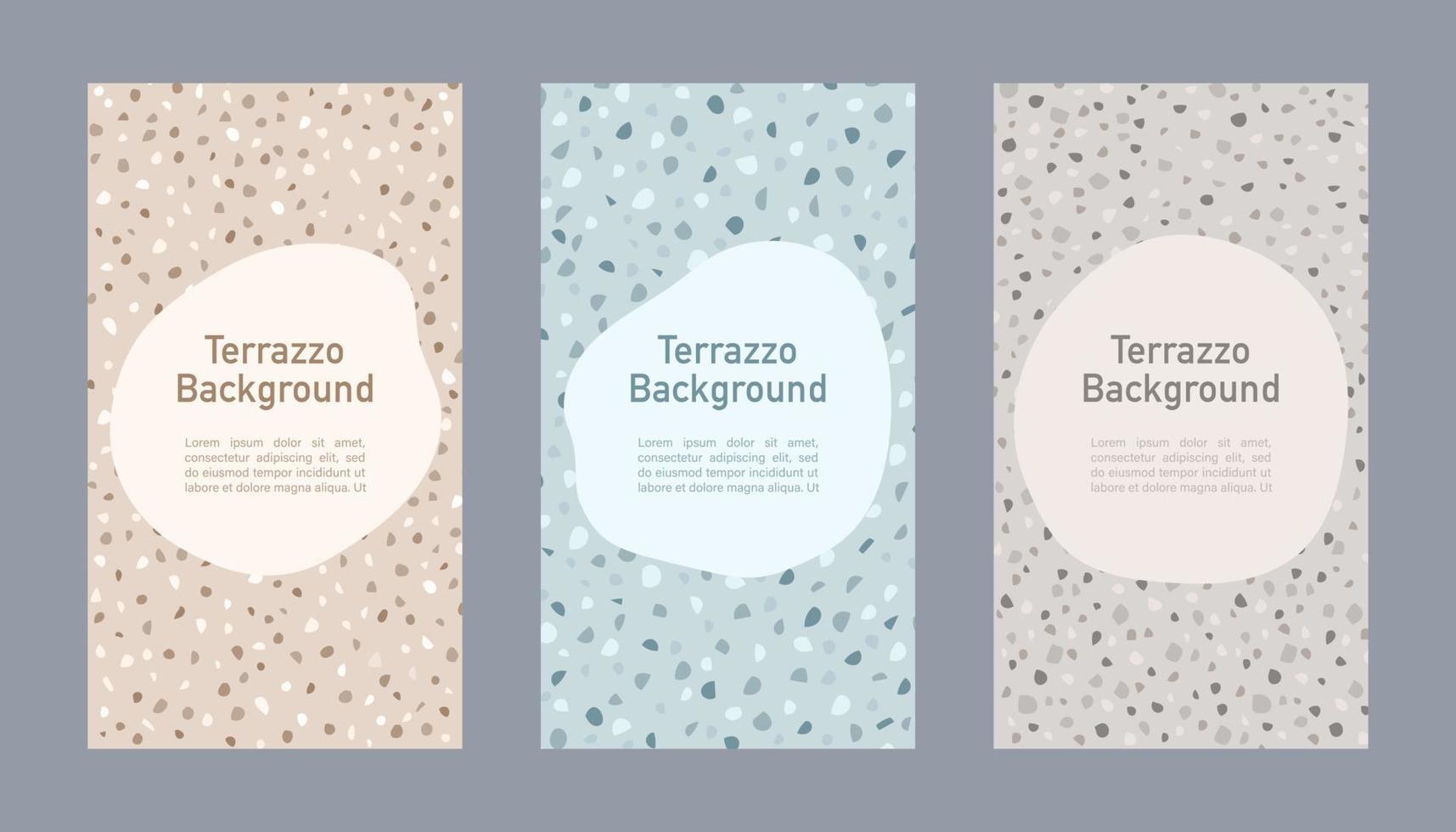 Modern terrazzo background abstract design vector illustration