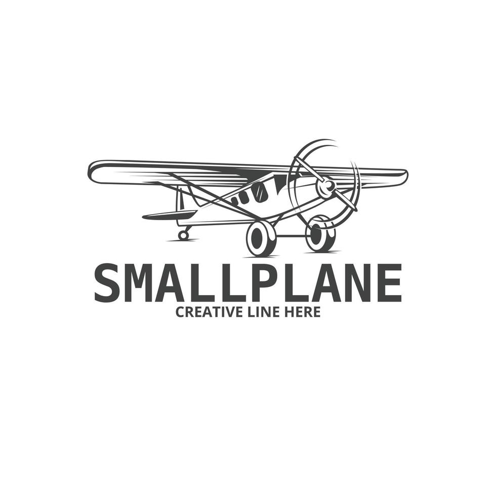 Small plane illustration vector