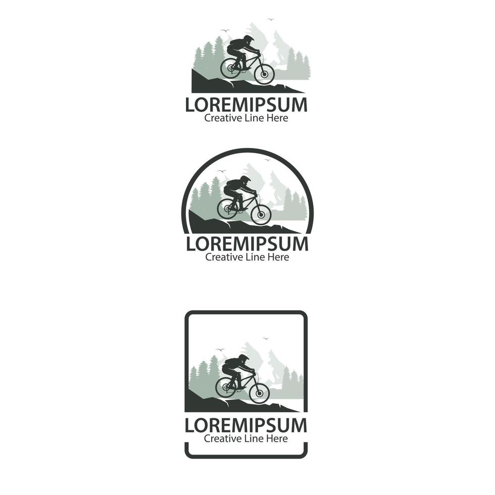 Mountain bike illustration vector