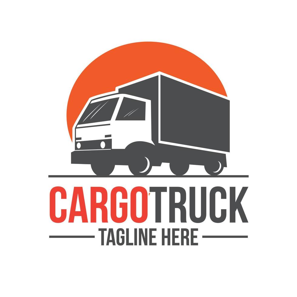 cargo truck illustration vector