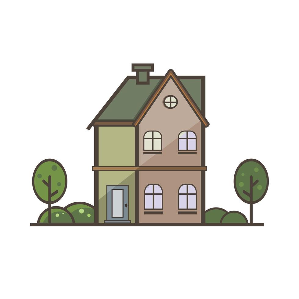 house minimalis vector illustration