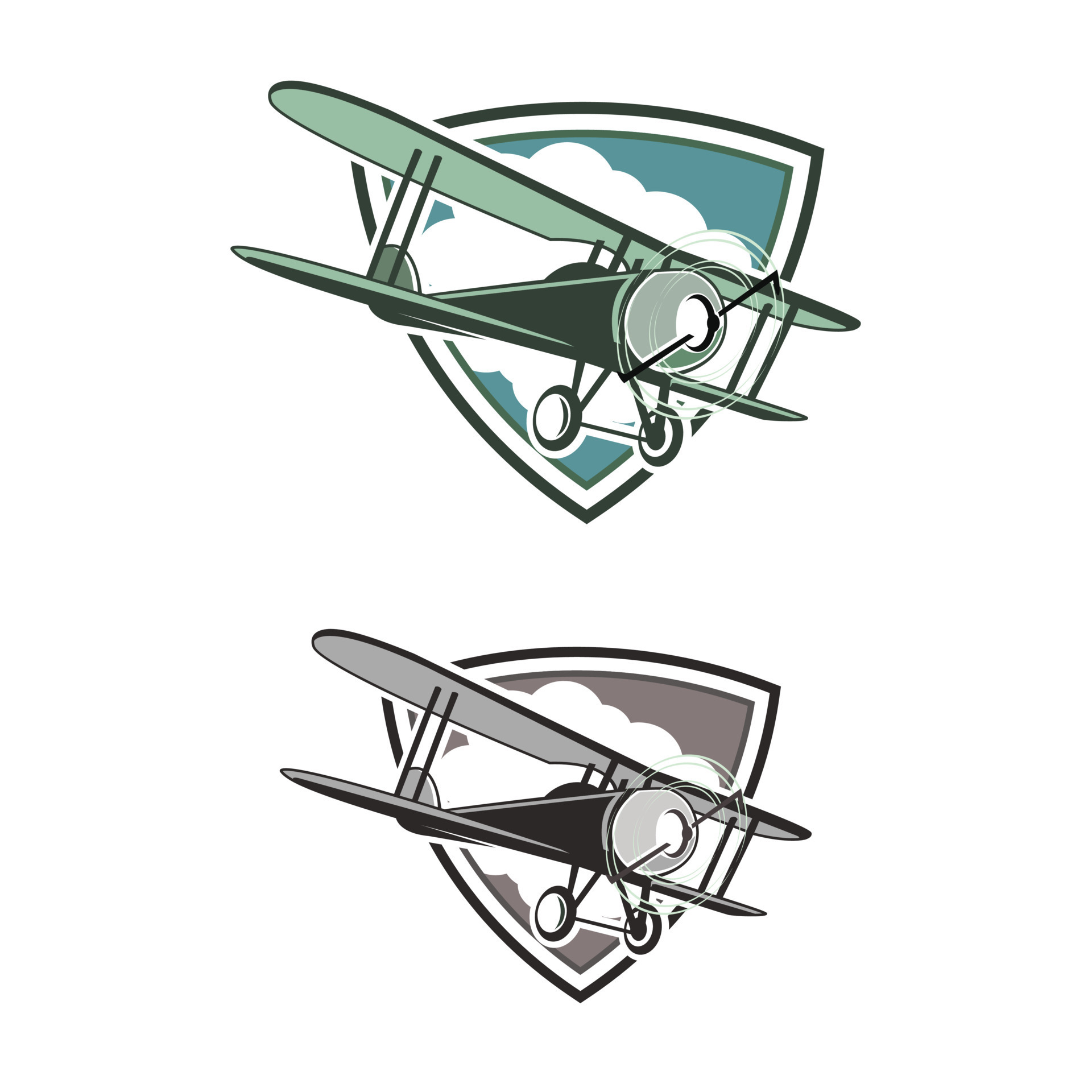 Little plane logo illustration 8893938 Vector Art at Vecteezy