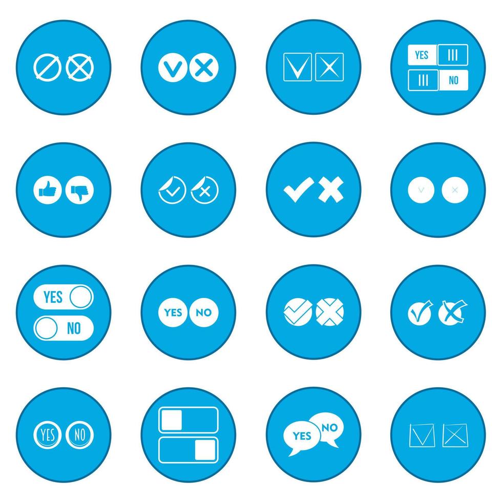 Check mark icon blue vector