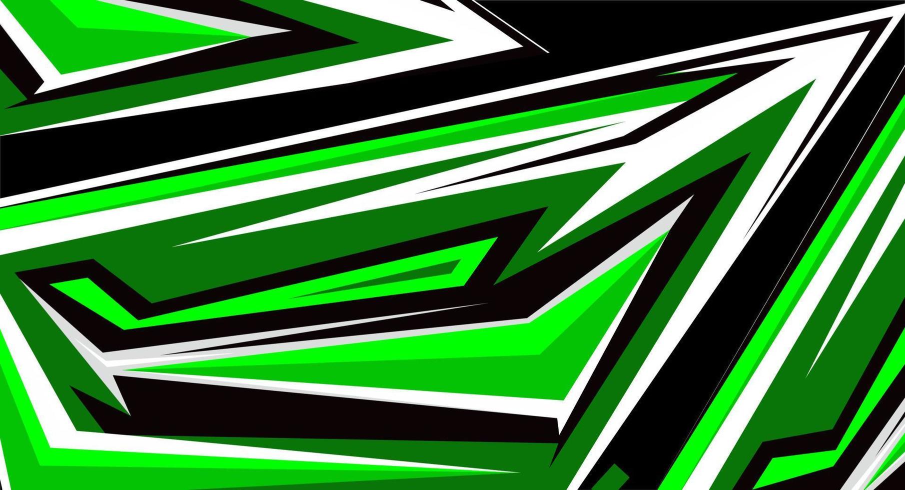 Striping Racing Motorcycle Green Free Vector