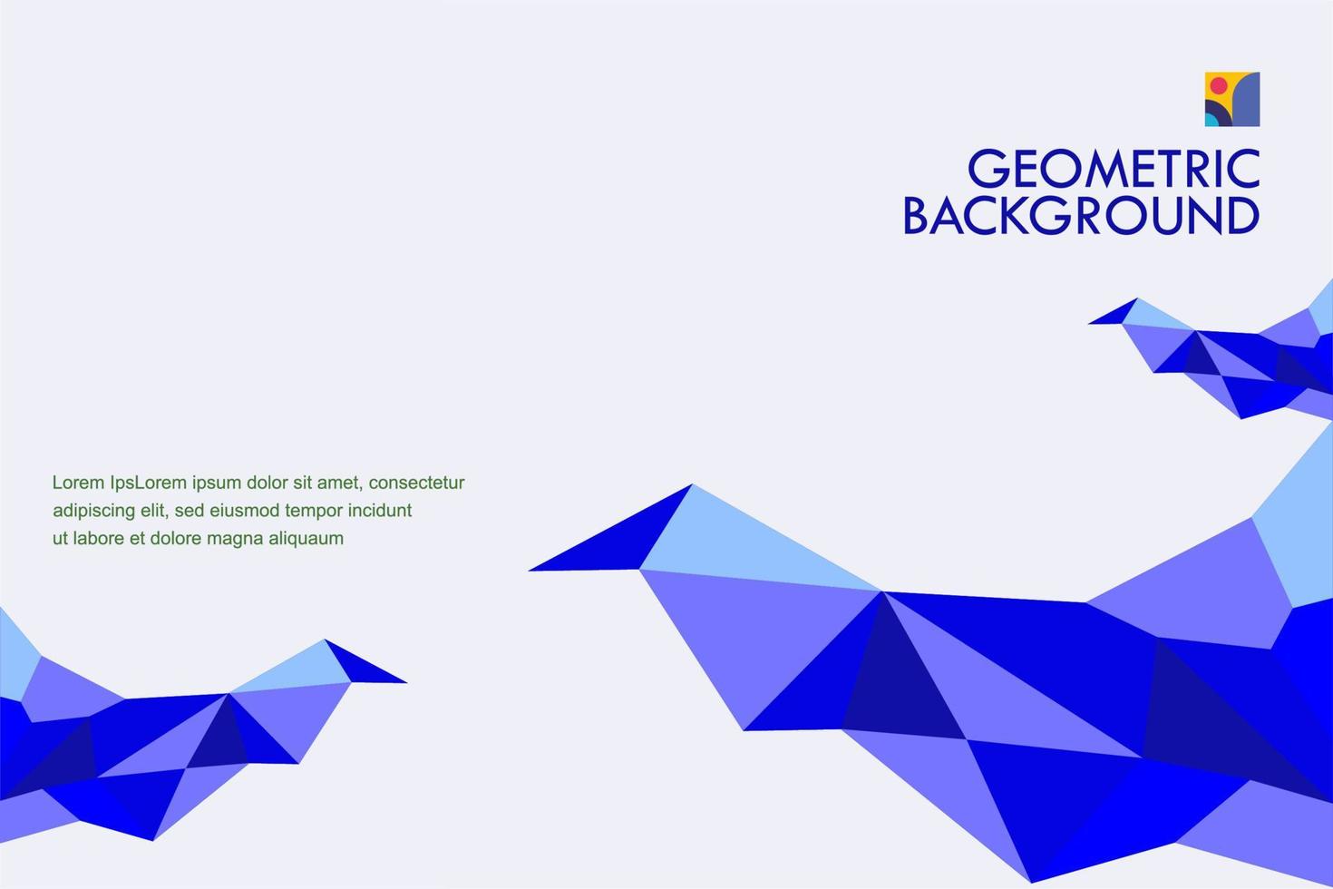 geometric blue vector background