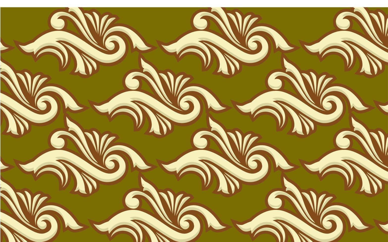 patrón floral adornos batik vector