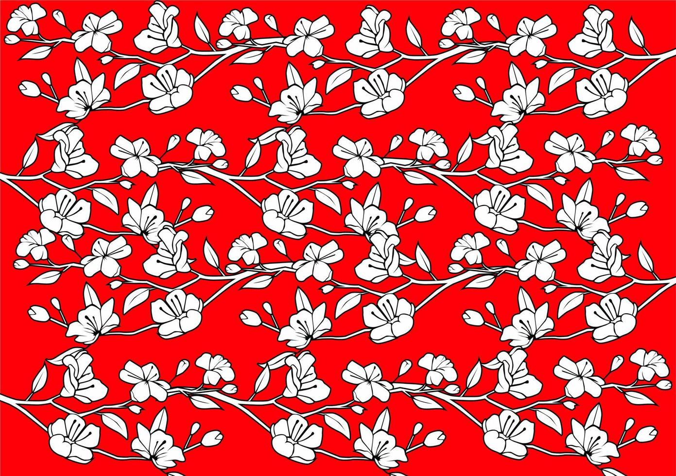 Floral White Pattern vector background