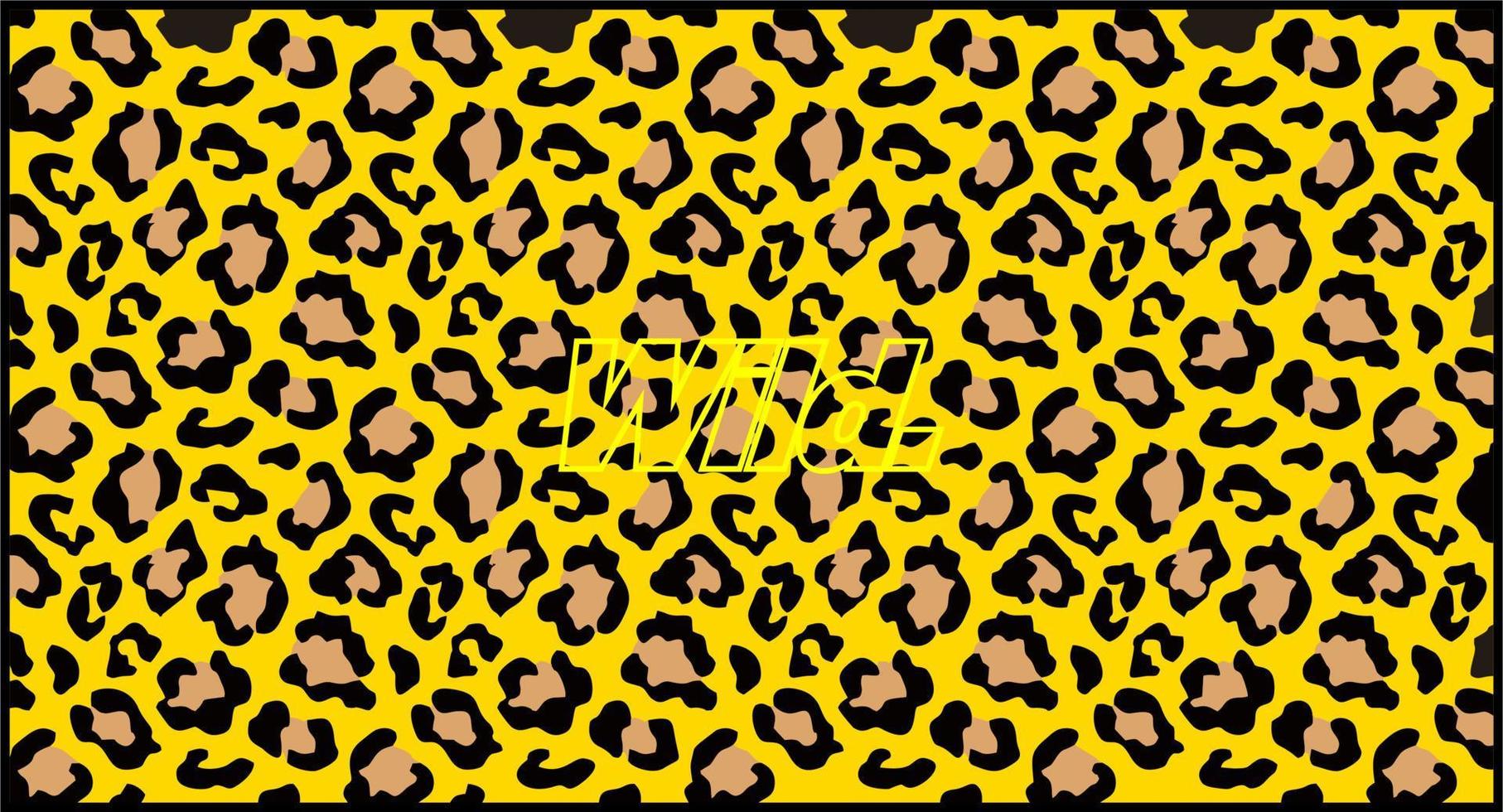 leopard pattern background vector