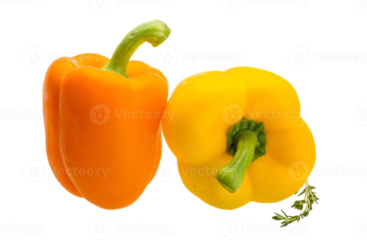 Bulgarian Pepper isolated on white background photo