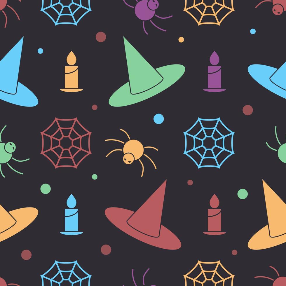 Halloween Seamless Pattern vector