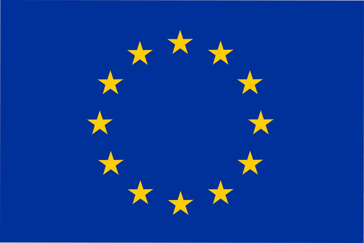 bandera de la union europea vector