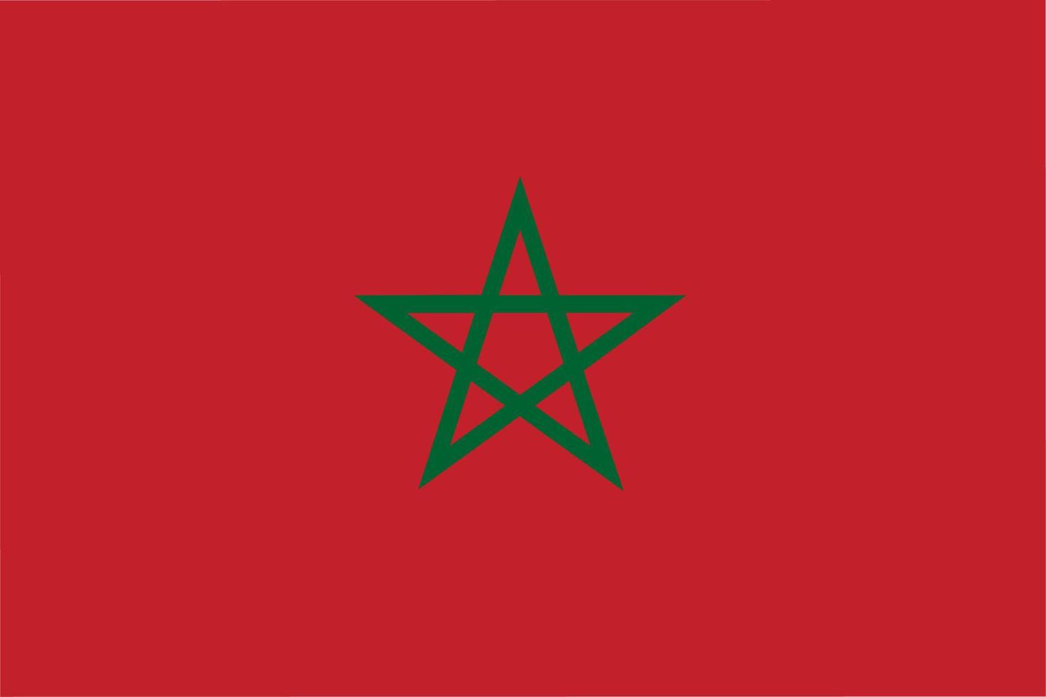 flag of kingdom marocco vector