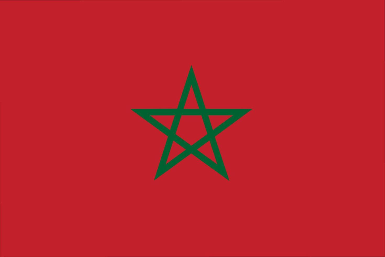 flag of kingdom marocco vector