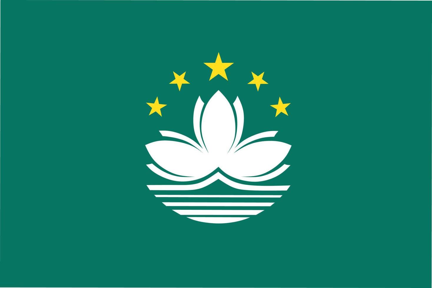 bandera de macao vector