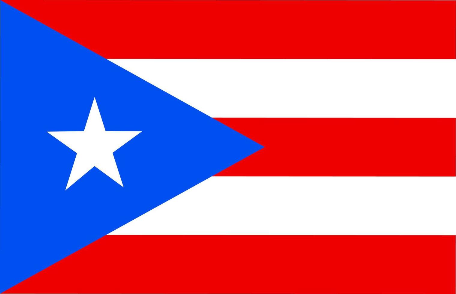 national flag of puerto rico vector