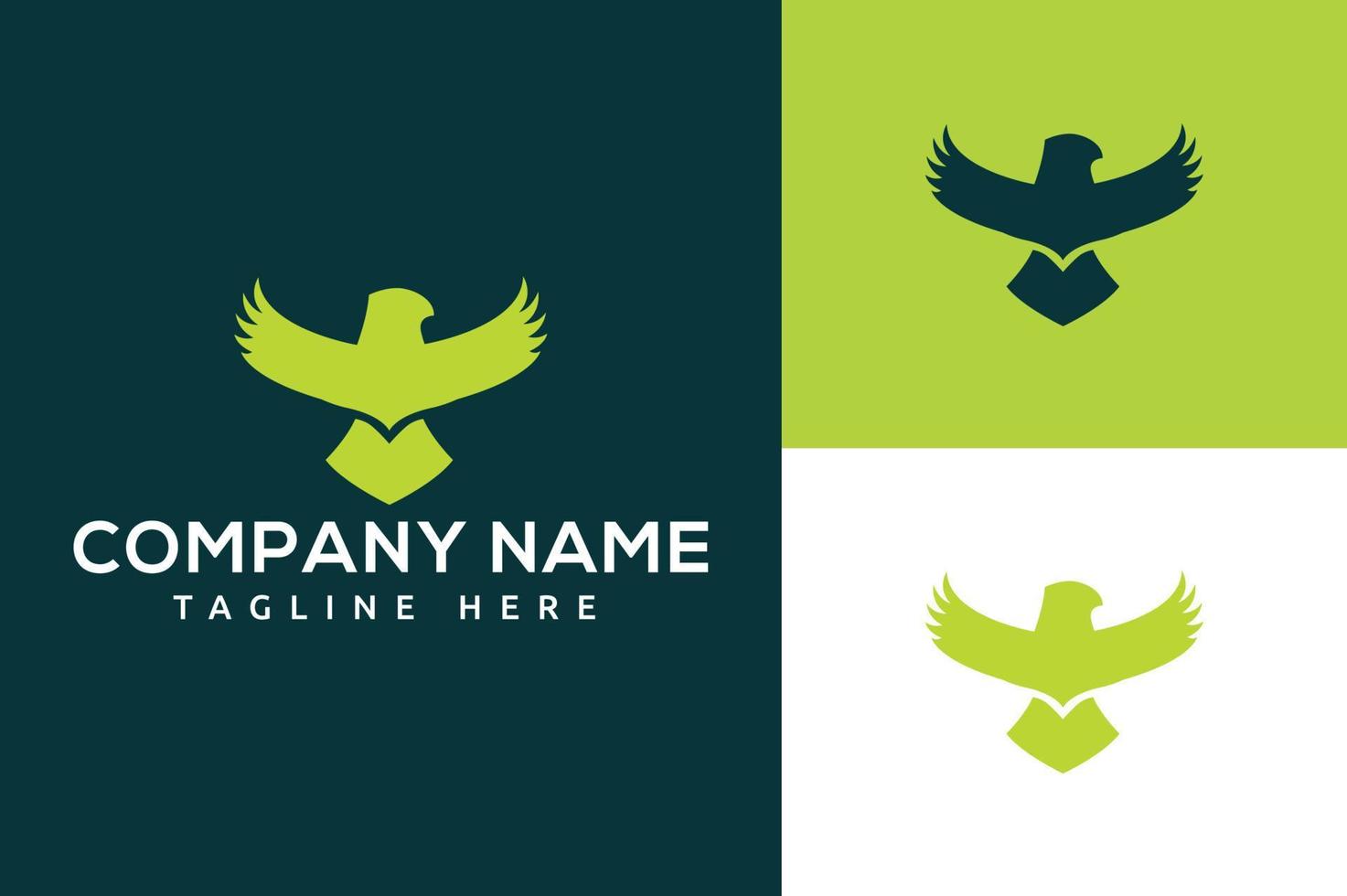 Falcon, Eagle  logo template design. vector