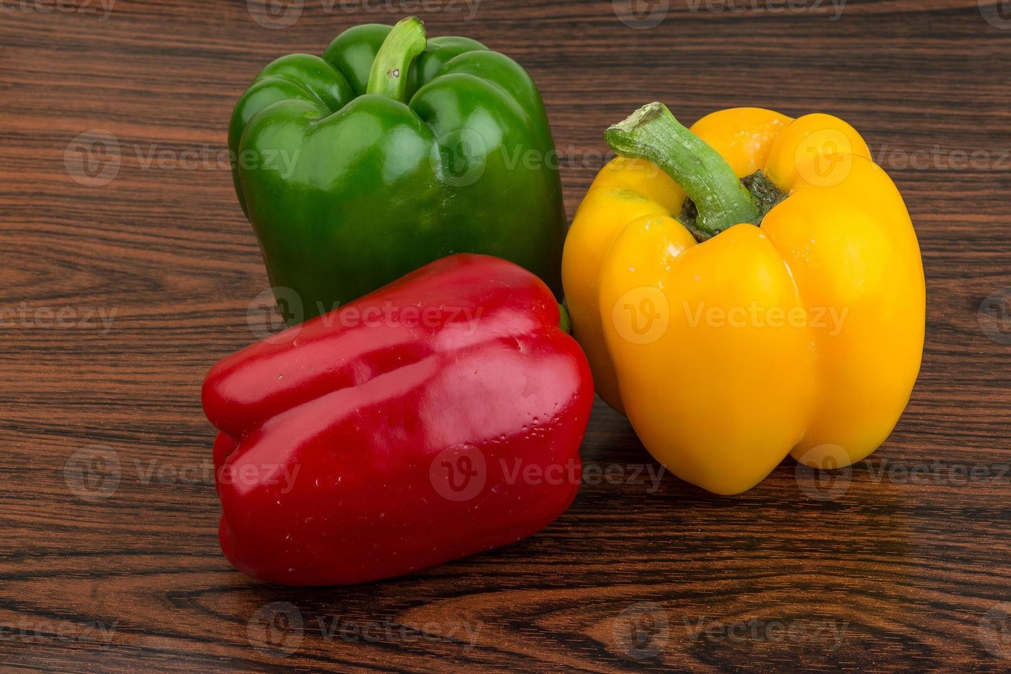 Fresh Bulgarian peppers photo