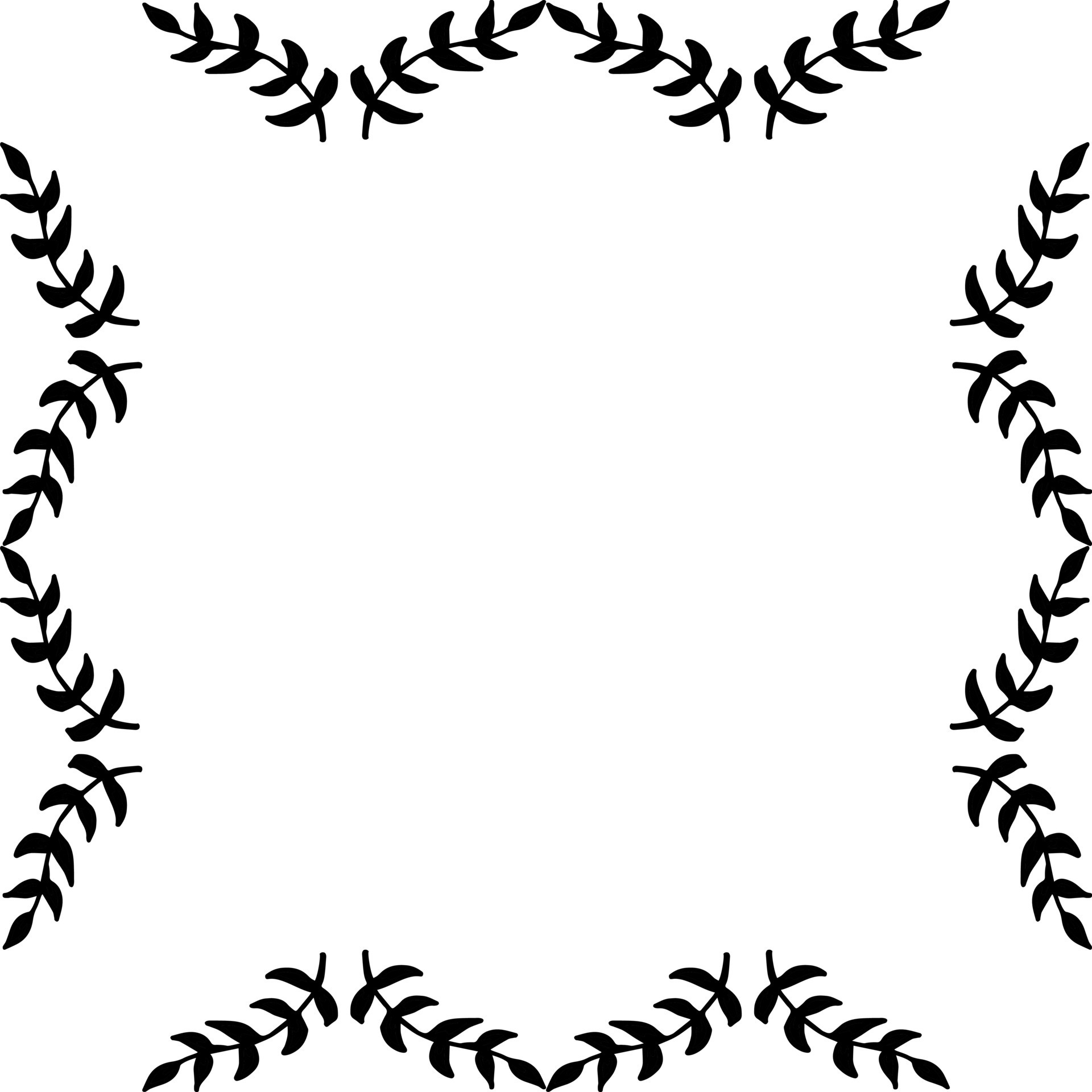 Cute Black And White Square Clipart