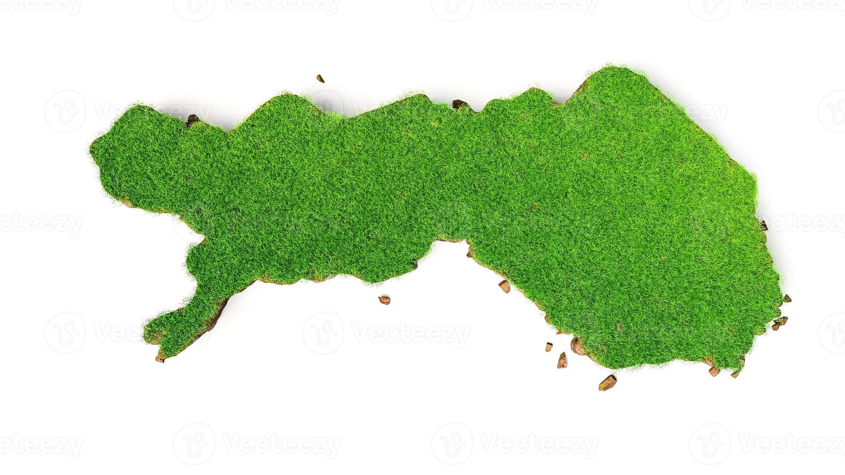Finland Map Grass and ground texture 3d illustration photo