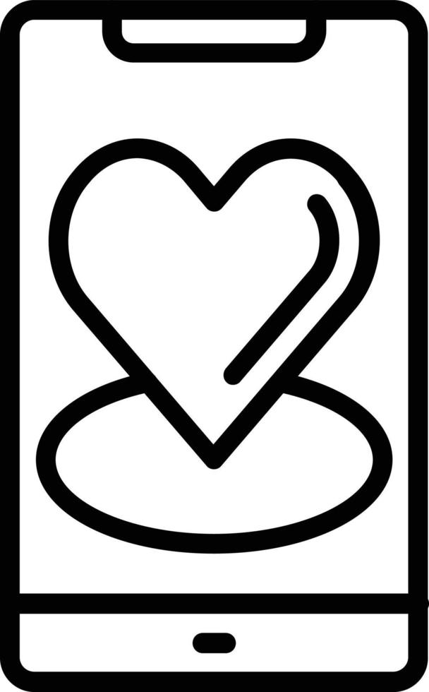 Mobile Vector Line Icon