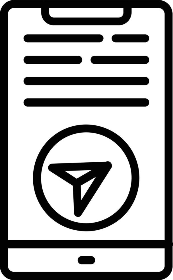 Telegram Chat Vector Line Icon