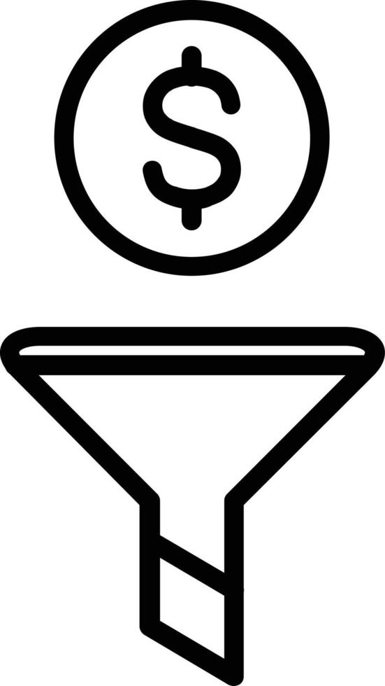 Filter Vector Line icon