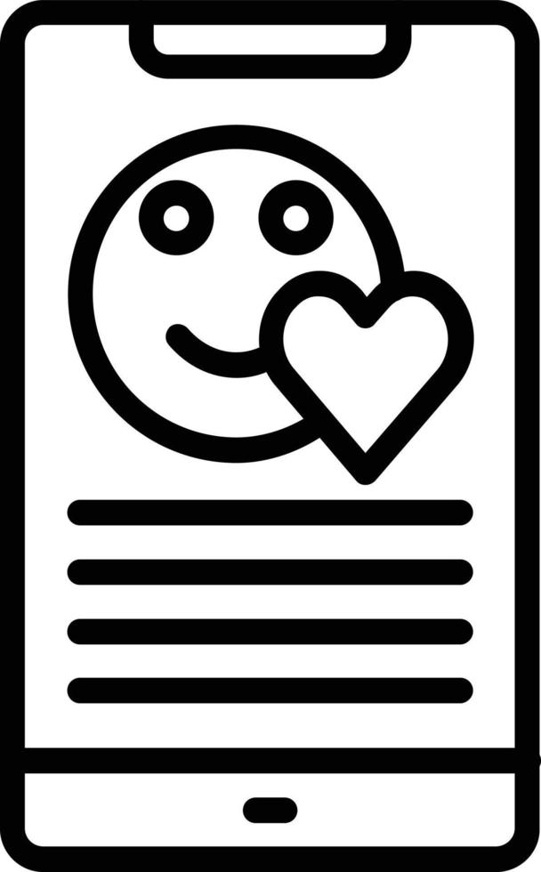 Mobile Vector Line Icon
