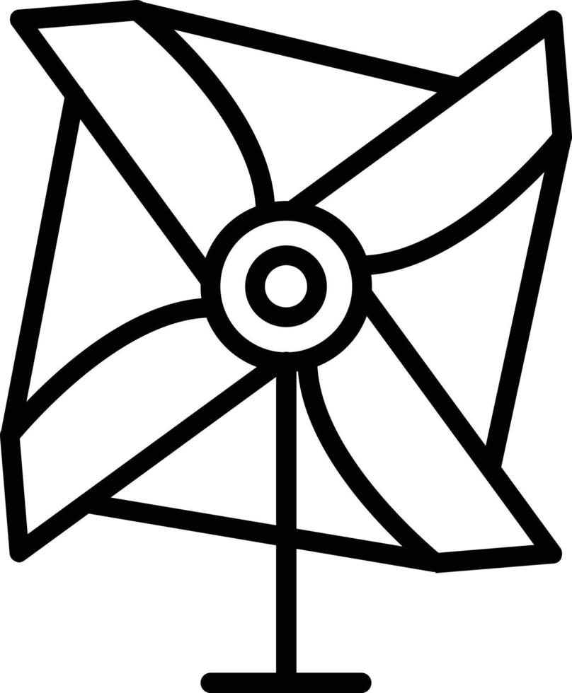 Pinwheel Vector Line Icon