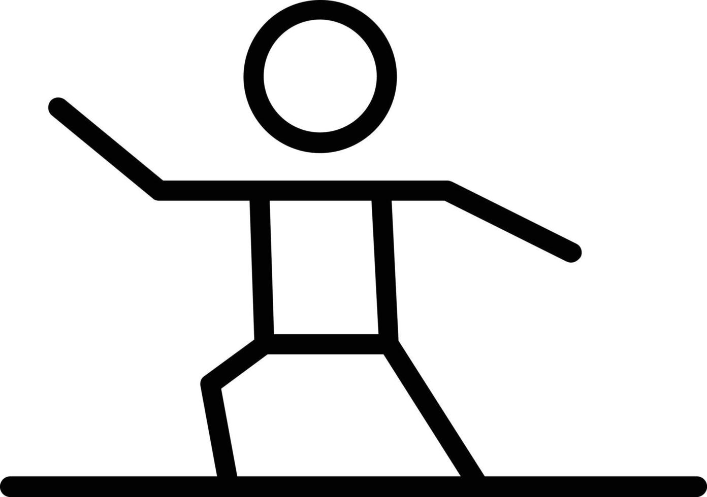 Jodo Olympics Vector Line Icon