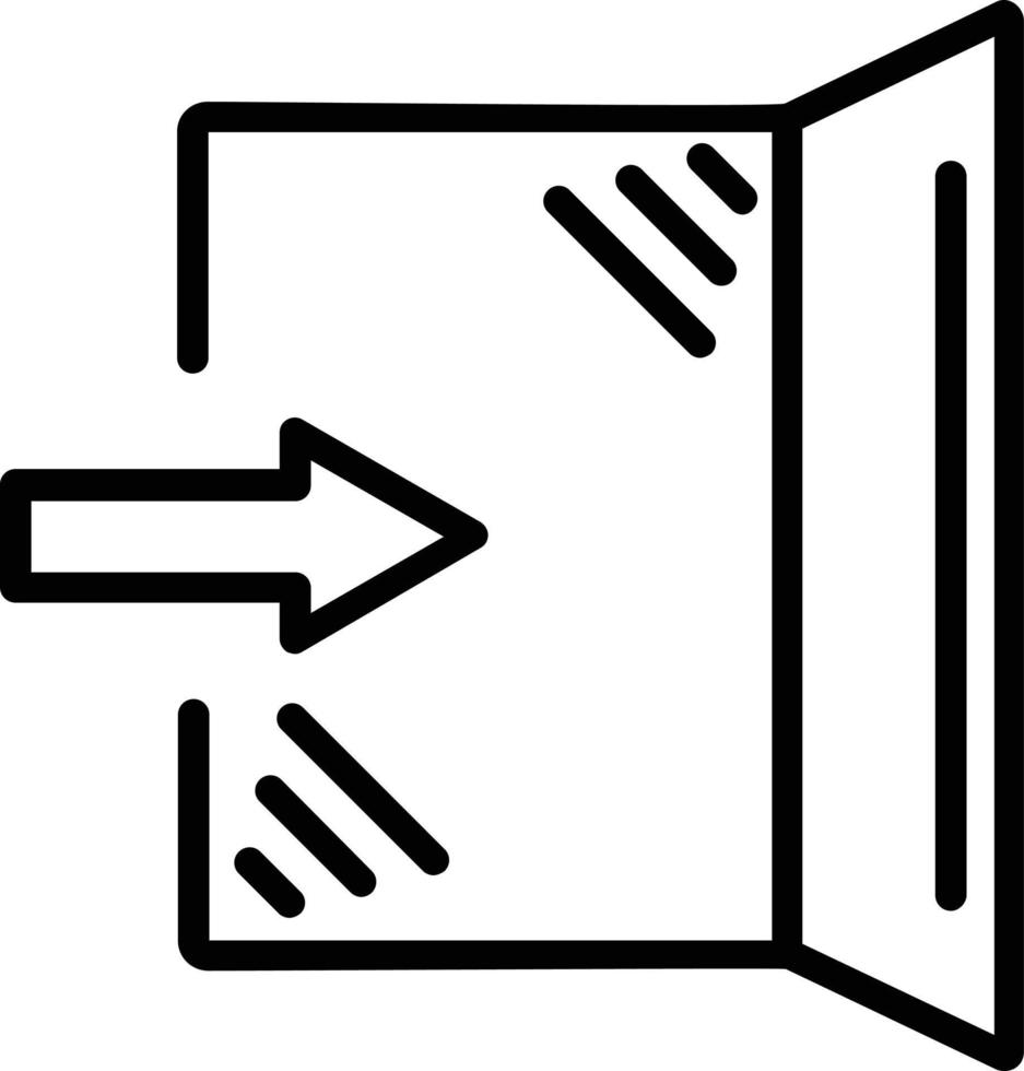 Entrance Vector Line icon