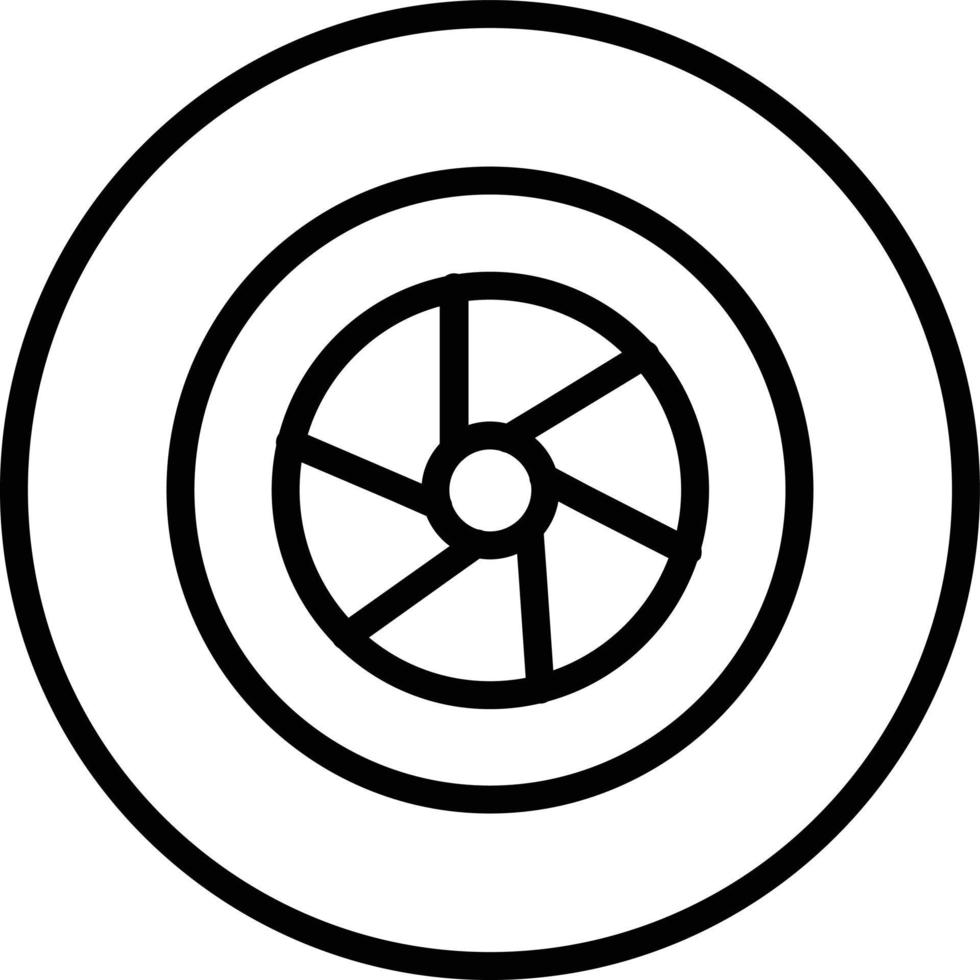 Depth Of Field  Vector Line Icon