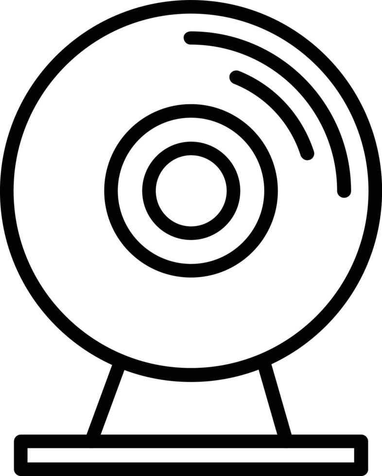 Webcam Vector Line Icon