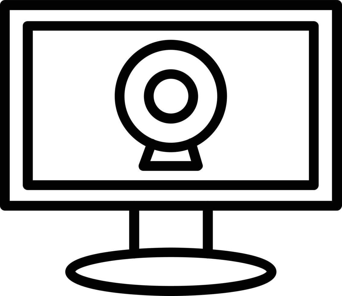 Webcam Vector Line Icon