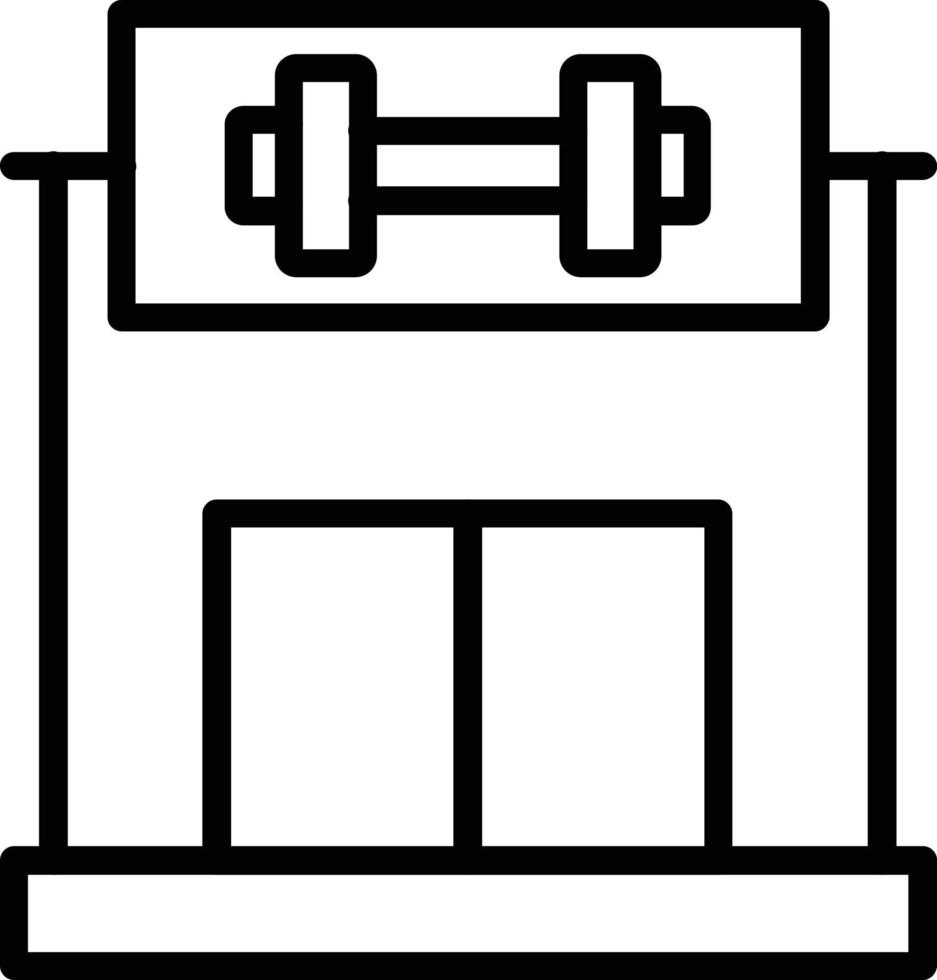 Gym Vector Line Icon