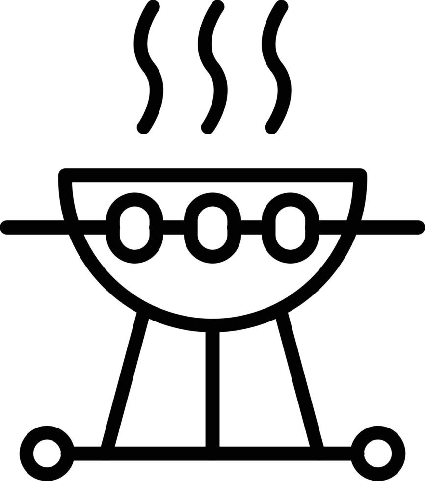 Barbecue Vector Line Icon