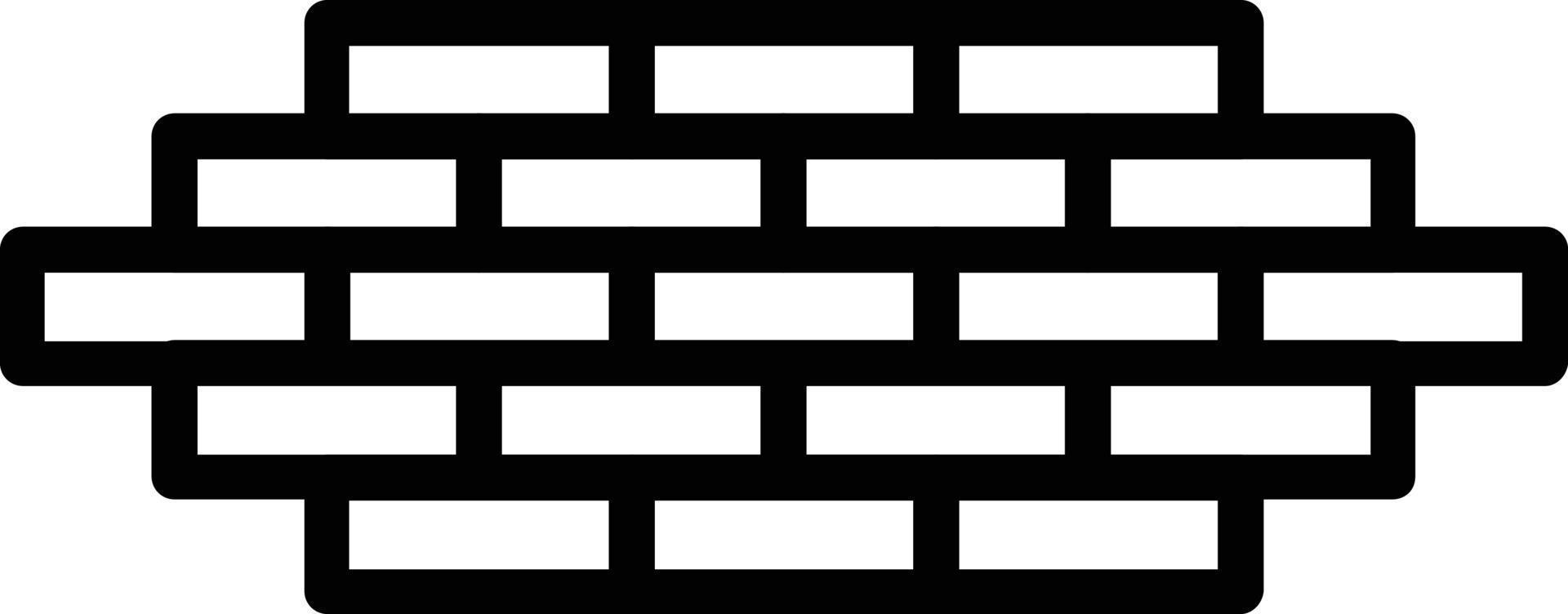 Bricks Vector Line Icon