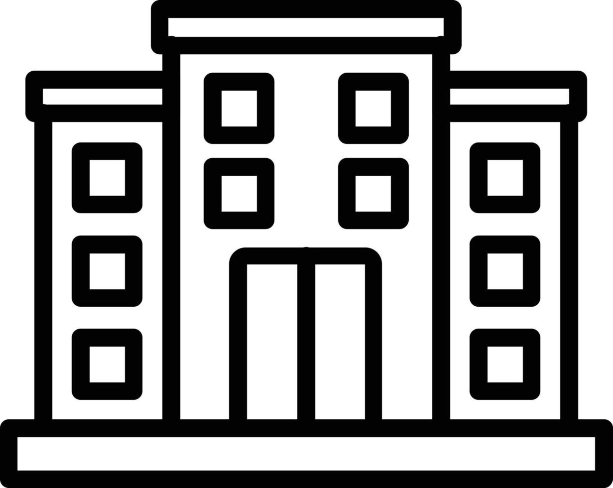 Biuilding Vector Line Icon