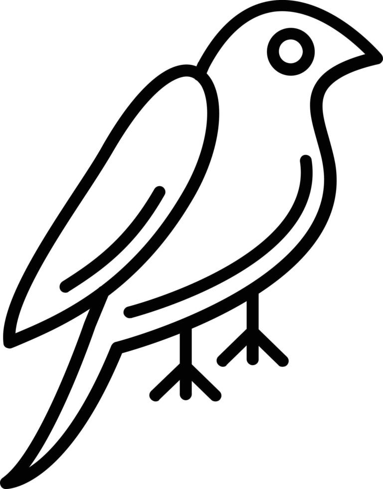 Bird Vector Line Icon